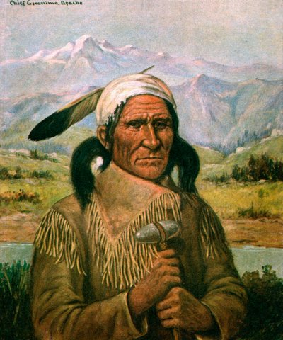 Geronimo portréja alkotó: American School