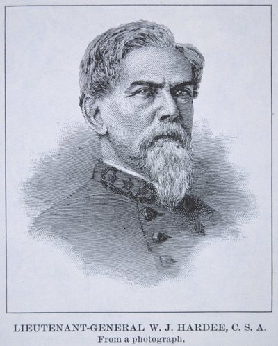 W.J. Hardee altábornagy (1815-73) portréja (litho) alkotó: American School