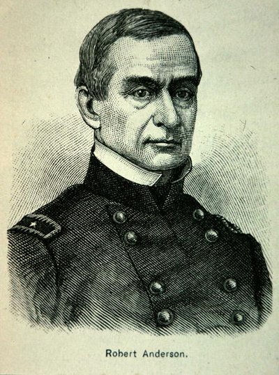 Robert Anderson őrnagy (1805-71) portréja (litho) alkotó: American School