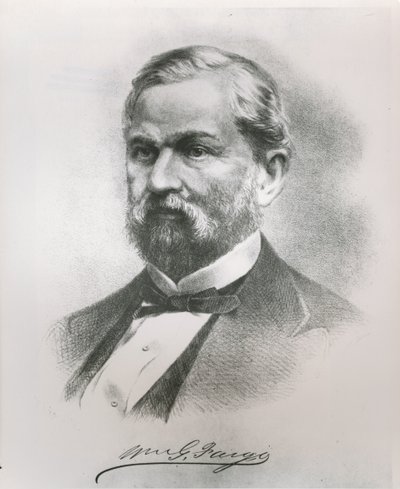 William George Fargo (1818-81) portréja, a Wells Fargo & Co. (litho) társalapítója alkotó: American School