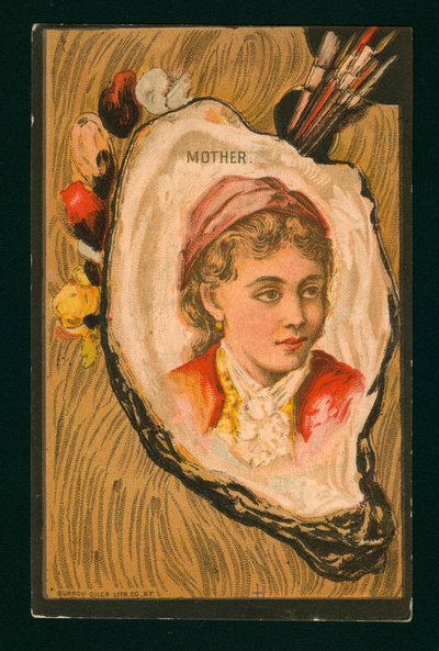 Egy anya portréja (chromolitho) alkotó: American School