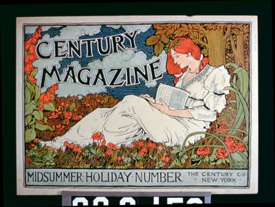 Poster reklám Century Magazine, Midsummer Holiday Number, New York alkotó: American School