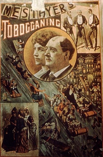 „Masters Tobogganing” plakát (színes litho) alkotó: American School