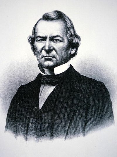 Andrew Johnson elnök (1808-75) (metszet) alkotó: American School