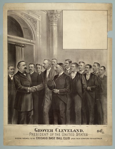 Grover Cleveland elnök és a Chicago Base Ball Club alkotó: American School