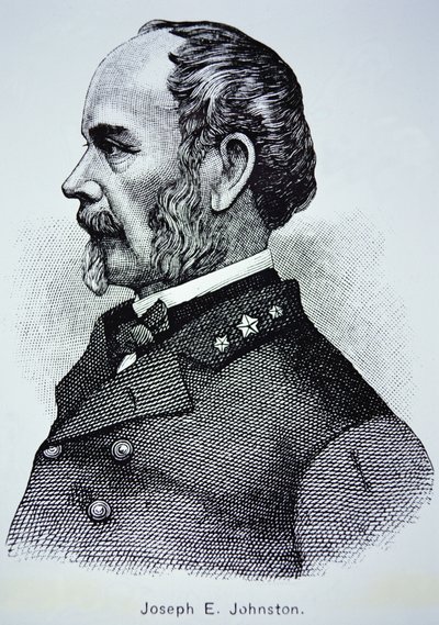 Joseph E. Johnston tábornok (1807-1891) portréja (litho) alkotó: American School