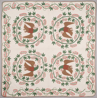 Paplan, 1840-50 körül (rátétes pamut) alkotó: American School