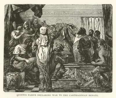 Quintus Fabius háborút üzen a karthágói szenátusnak alkotó: American School