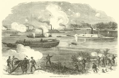 A konföderációs vaskalaposok lerohanása, 1865. február alkotó: American School