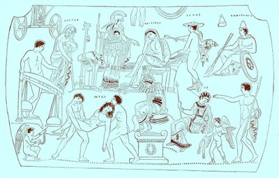 Hektor váltságdíja, Victor Duruy Görögország története című illusztrációja, 1890-ben megjelent (digitálisan javított kép) alkotó: American School