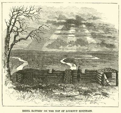 Rebel Battery a Kilátó hegy tetején, 1863. november alkotó: American School