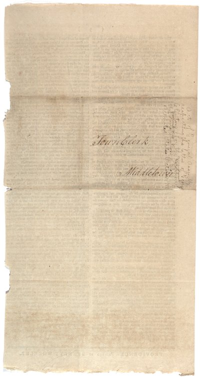 A NYS alkotmánymódosítási javaslatát nyomtató határozatok, 1788. október alkotó: American School