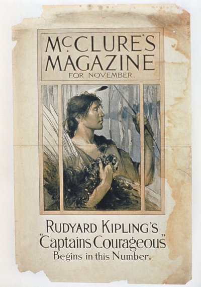 Rudyard Kipling Courageous kapitánya a Mcclure magazin novemberi számában alkotó: American School