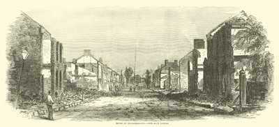 Chambersburg romjai, a Main Street, 1864. szeptember alkotó: American School