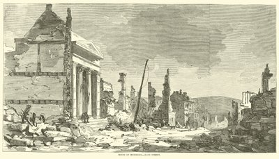 Richmond romjai, Main Street, 1865. április alkotó: American School