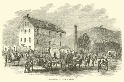 Lisztmalom kizsákolása, 1864. júl alkotó: American School