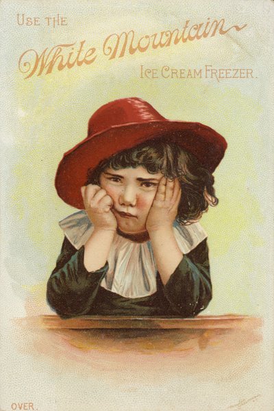 Szomorú lány arccal a kezében alkotó: American School
