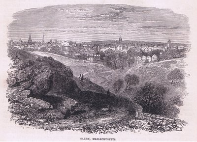 Salem Massachusetts, illusztráció Cassell története az Egyesült Államok pubjából. készítette: Petter & Galpin 1890 körül (litho) alkotó: American School