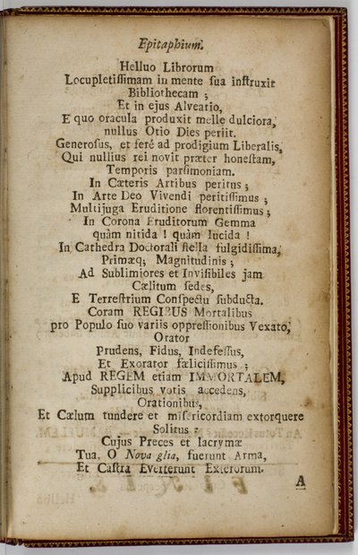 Samuel Mather, sírfelirat, 1724 alkotó: American School