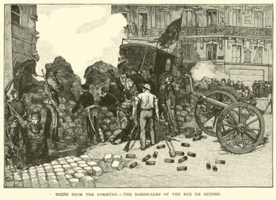 Jelenet a kommünből, a Rue de Rennes barikádjairól alkotó: American School