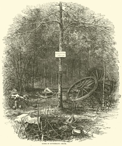McPhersons halálának jelenete, 1864. július alkotó: American School