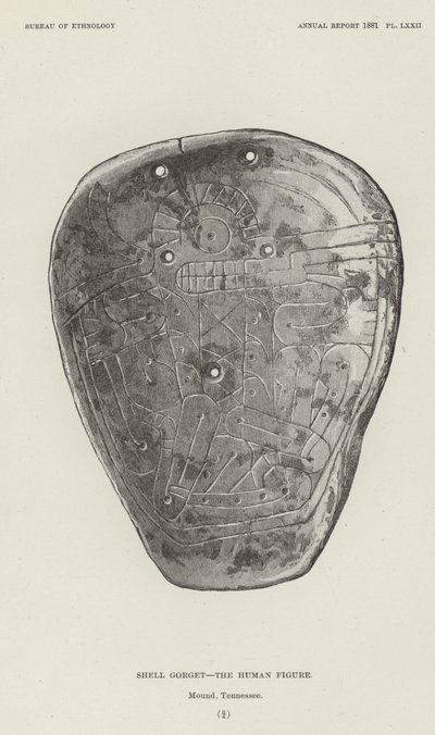 Shell Gorget – Az emberi alak alkotó: American School