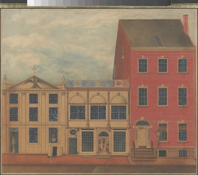 Duncan Phyfe üzlete és raktára a New York-i Fulton Streeten, 1817-1820 körül ( akvarell, tinta és gouache fehér állított papírra) alkotó: American School