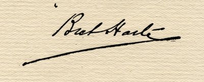 Francis Bret Harte (1839-1902) aláírása alkotó: American School