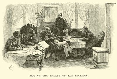 A San Stefanói Szerződés aláírása alkotó: American School