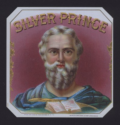 Silver Prince, cigar label (chromolitho)   1322257   hu       hungarian Successfully Translated  Original: Une paysanne mouche son nez (A Farmers Wife Blowing her Nose) - Peinture de August Ritter von Pettenkofen (1821-1889), huile sur bois (15,4x8,4 cm),  alkotó: American School