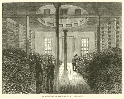 Johnston átadta a kézi lőfegyvereket, 1865. április alkotó: American School