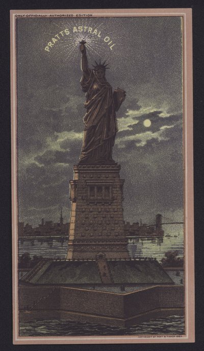 Szabadság-szobor éjjel, Pratts Astral Oil alkotó: American School