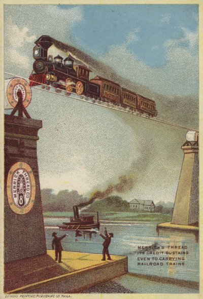 Steam Train Crossing River alkotó: American School