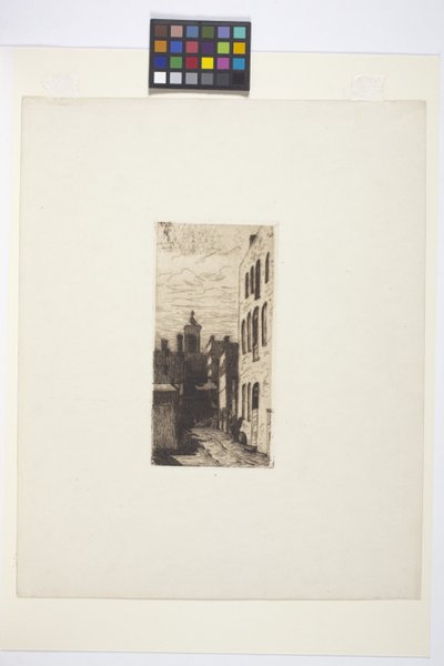 Utcai jelenet (tinta) alkotó: American School