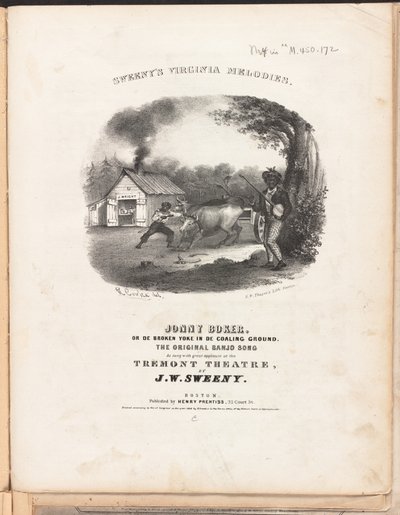 Sweeny Virginia dallamai, 1840 körül (litho) alkotó: American School