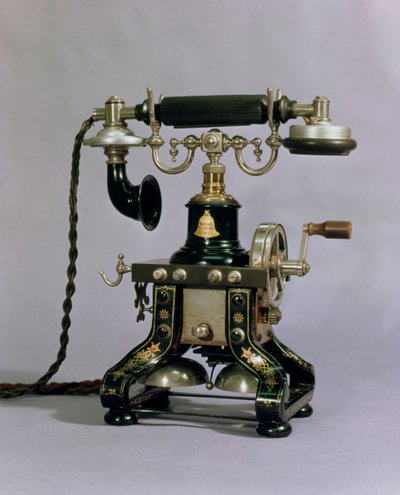 Telefon, National Telephone Service, USA, 1890 alkotó: American School