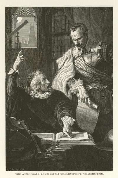 Az asztrológus Wallenstein merényletét jósolja alkotó: American School