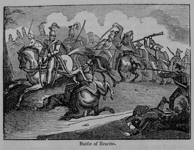 A bracitói csata, Illusztráció a „Mexikó és a mexikói háború képes története” című művéből, John Frosttól, 1862-ben alkotó: American School