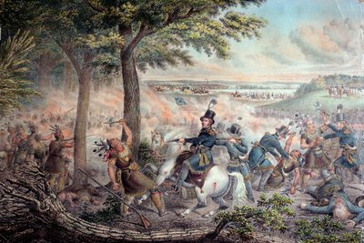 A Temzei csata 1813-ban alkotó: American School