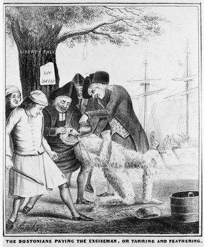 A bostoniak fizetik a jövedéket, avagy kátrányozás és tollazás alkotó: American School