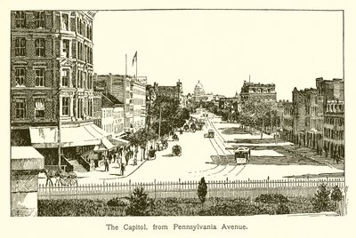 A Capitolium a Pennsylvania Avenue-ról alkotó: American School