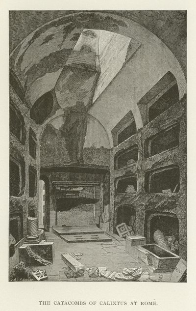 Calixtus katakombái Rómában alkotó: American School