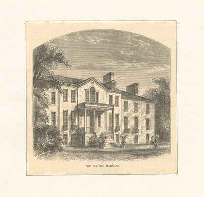 The Caton Mansion, 1870 körül (metszet) alkotó: American School