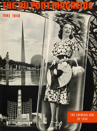 The Chemical Girl, a DuPont Magazine címlapja, 1940. június alkotó: American School