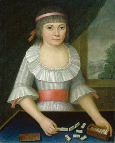 A Dominólány, 1790 körül alkotó: American School