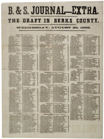 A tervezet Berks megyében, 1863. augusztus 26 alkotó: American School