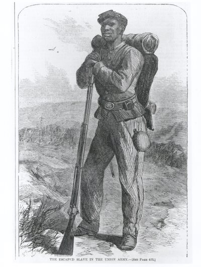 The Escaped Slave in the Union Army, a 