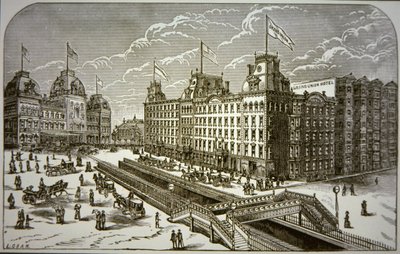 The Grand Union Hotel, New York City (litho) alkotó: American School