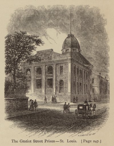 A Gratiot utcai börtön, St Louis (metszet) alkotó: American School