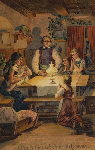 Az Úr imája, Miatyánk, ki vagy a mennyekben (chromolitho) alkotó: American School